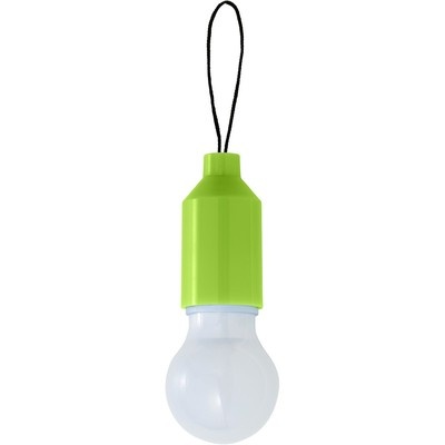 Logotrade promotional gift picture of: LED lamp Pear-shaped, green