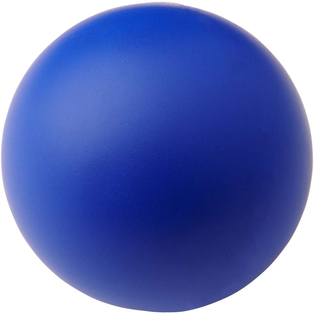 Logo trade promotional item photo of: Cool round stress reliever, royal blue