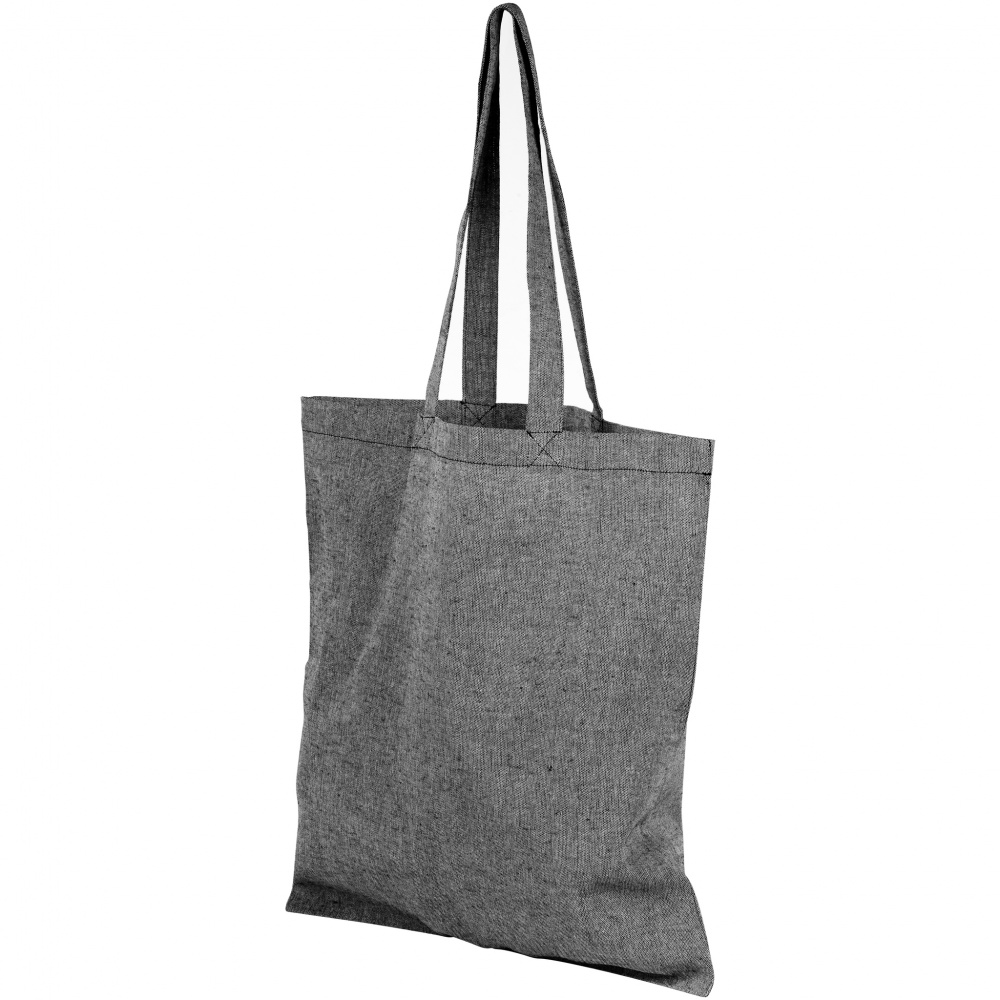 Logotrade promotional merchandise image of: Pheebs recycled cotton tote bag, grey