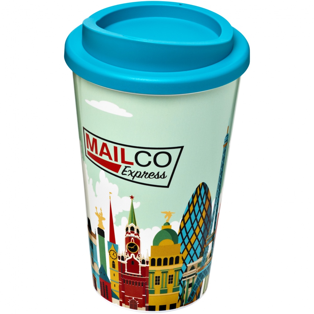 Logotrade promotional giveaway image of: Brite-Americano® 350 ml insulated tumbler, light blue