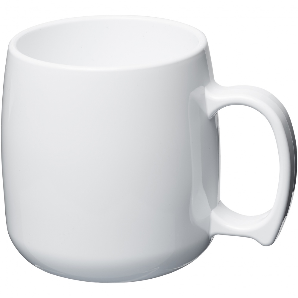 Logo trade promotional gifts picture of: Classic 300 ml plastic mug, white