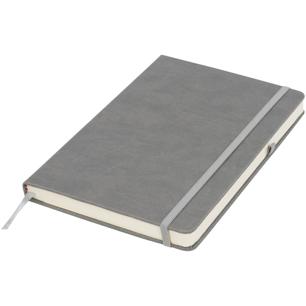 Logo trade advertising products picture of: Rivista notebook medium, grey