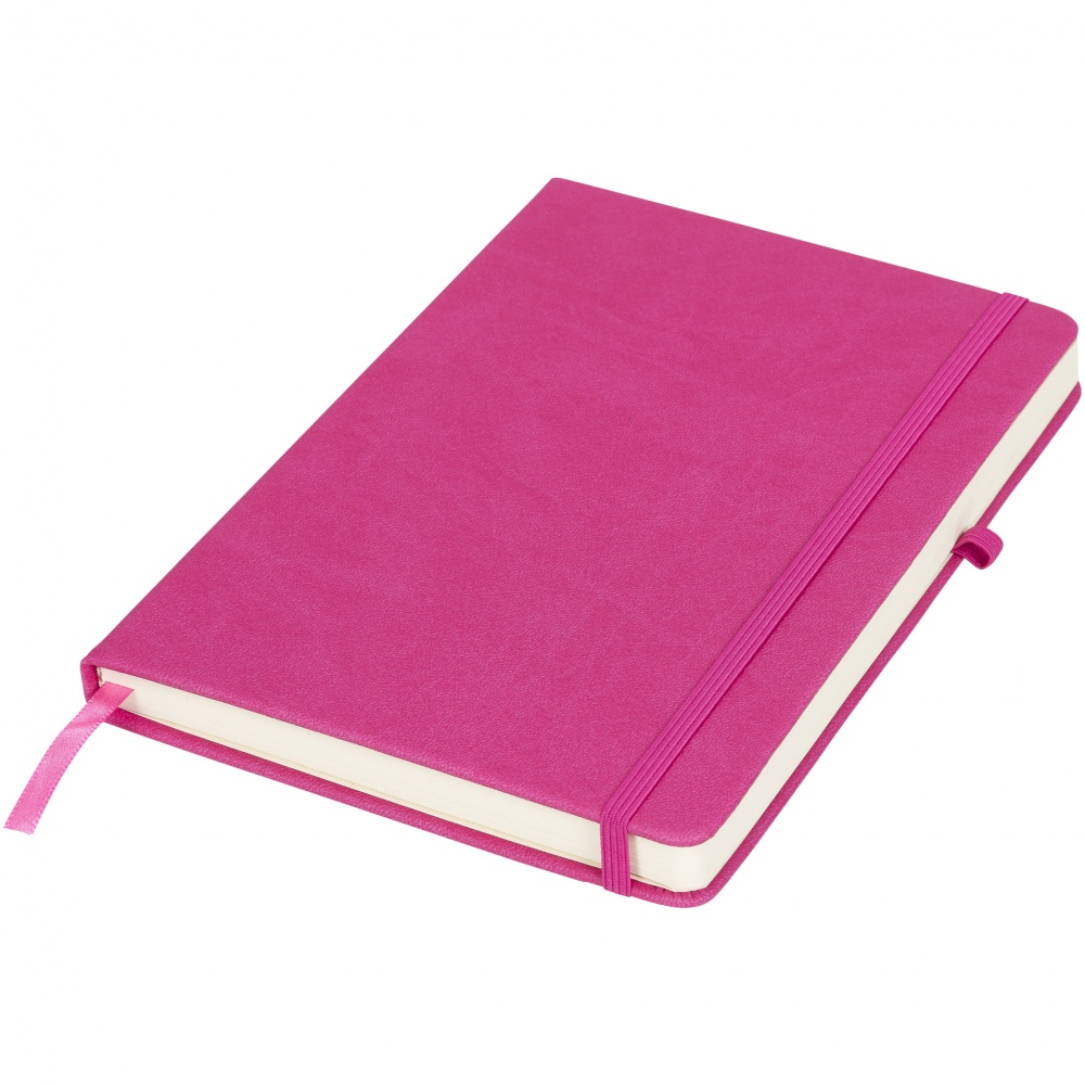 Logotrade promotional gift image of: Rivista notebook medium, magneta