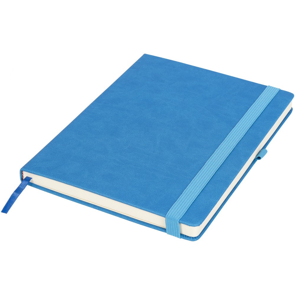 Logo trade promotional product photo of: Rivista notebook large, blue