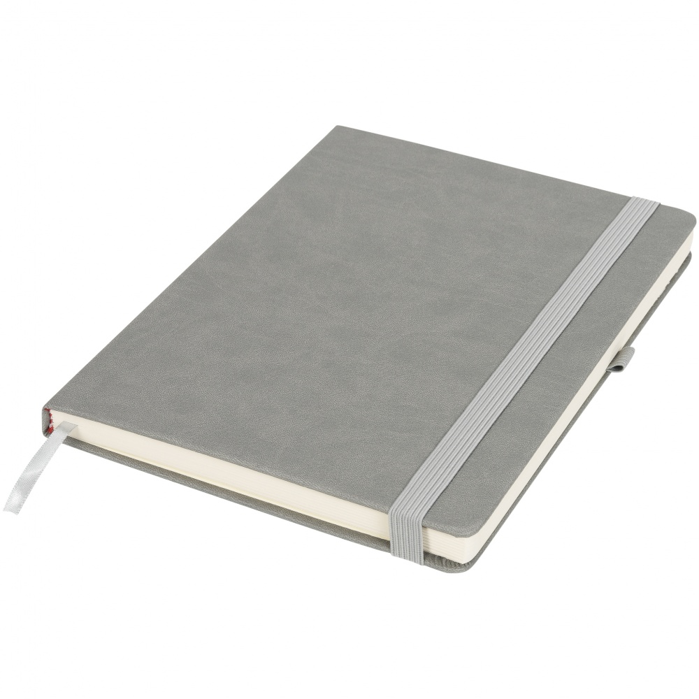 Logotrade promotional gift picture of: Rivista notebook large, grey