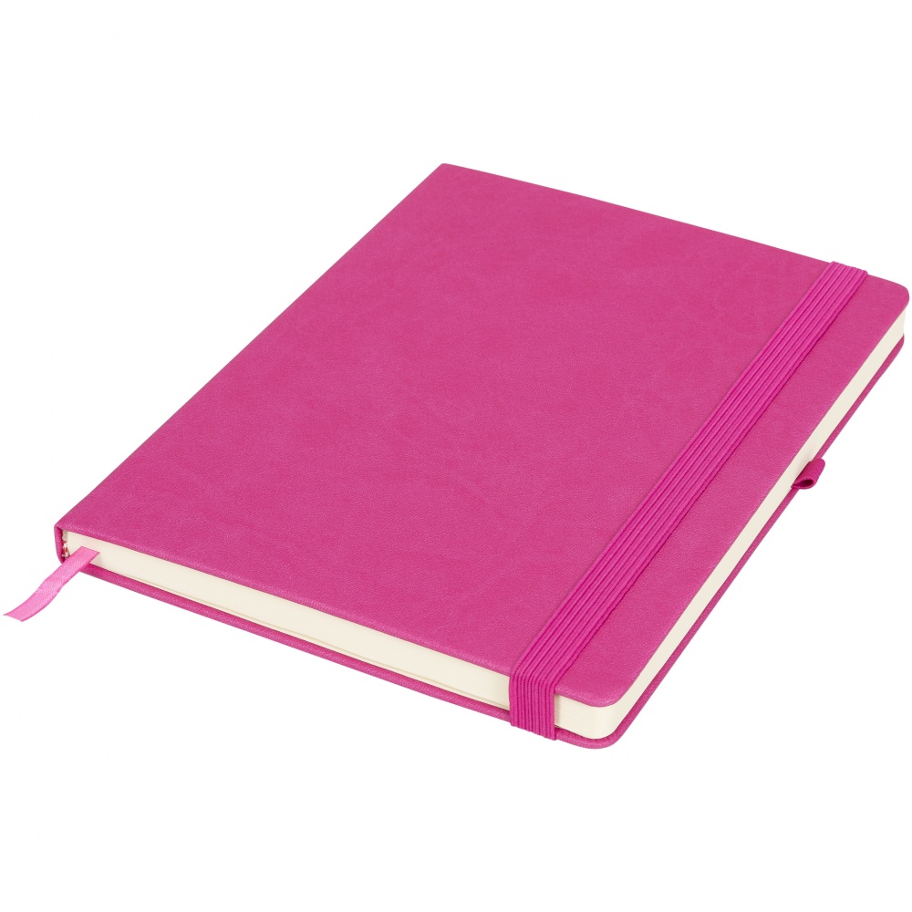 Logotrade corporate gift picture of: Rivista notebook large, magneta