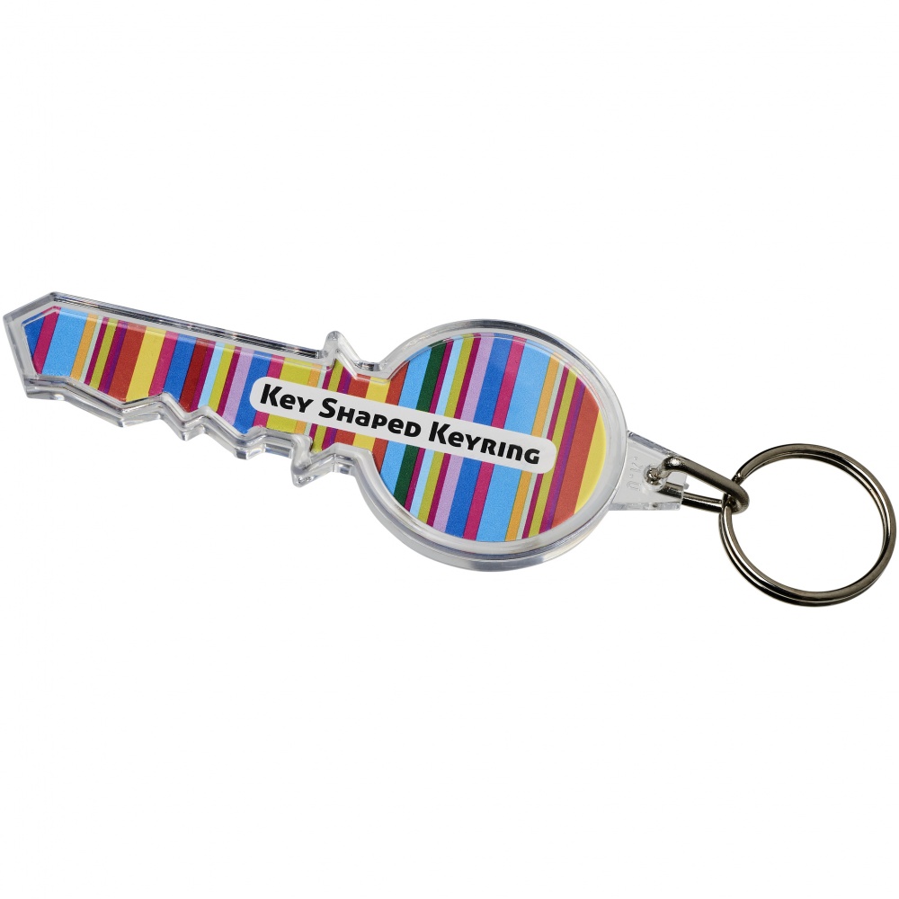 Logo trade business gifts image of: Combo key-shaped keychain