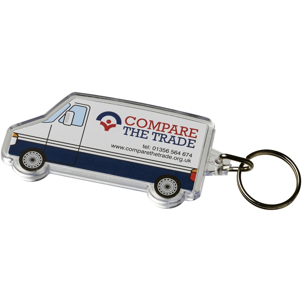 Logotrade promotional product picture of: Combo van-shaped keychain