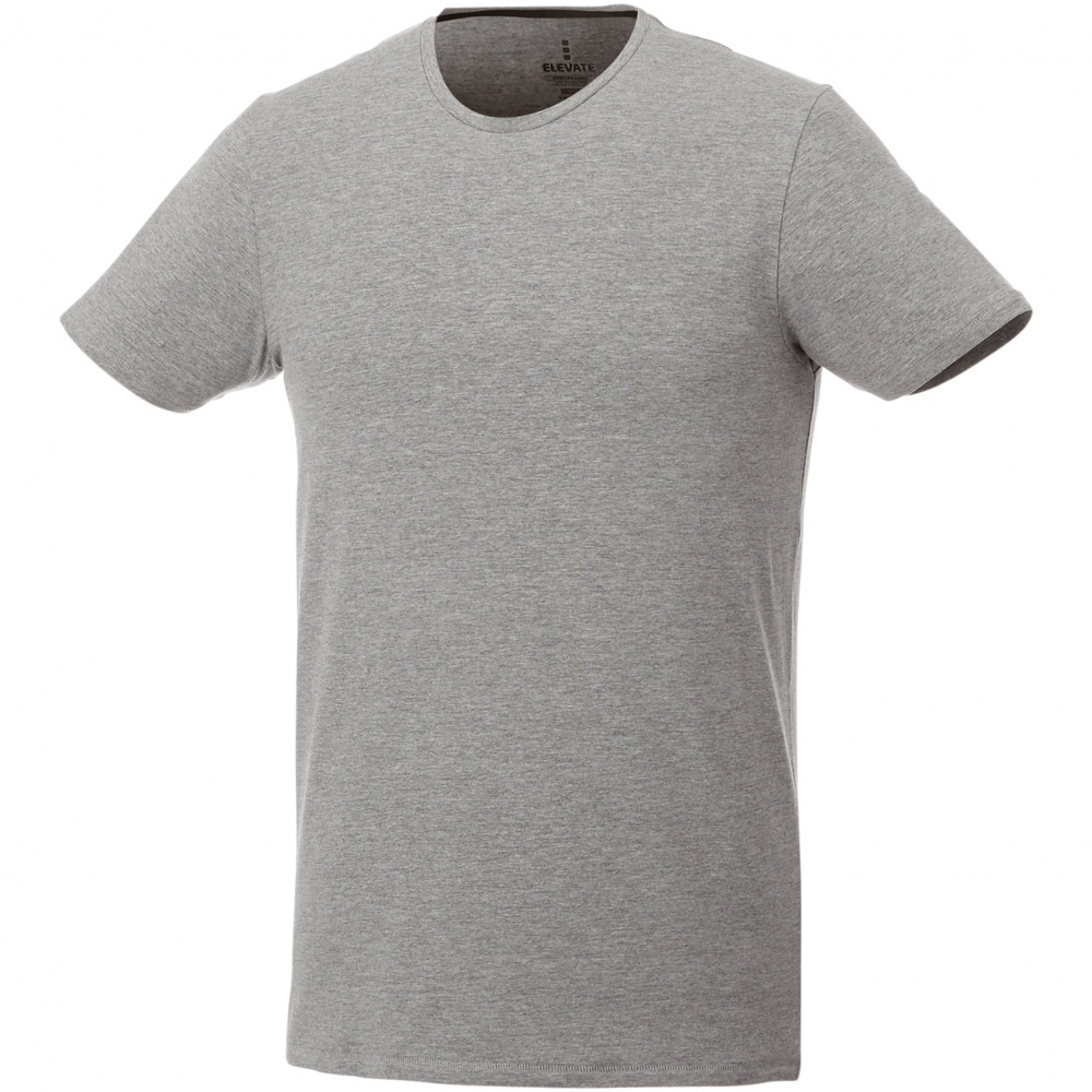 Logo trade promotional merchandise picture of: Balfour short sleeve men's organic t-shirt, grey