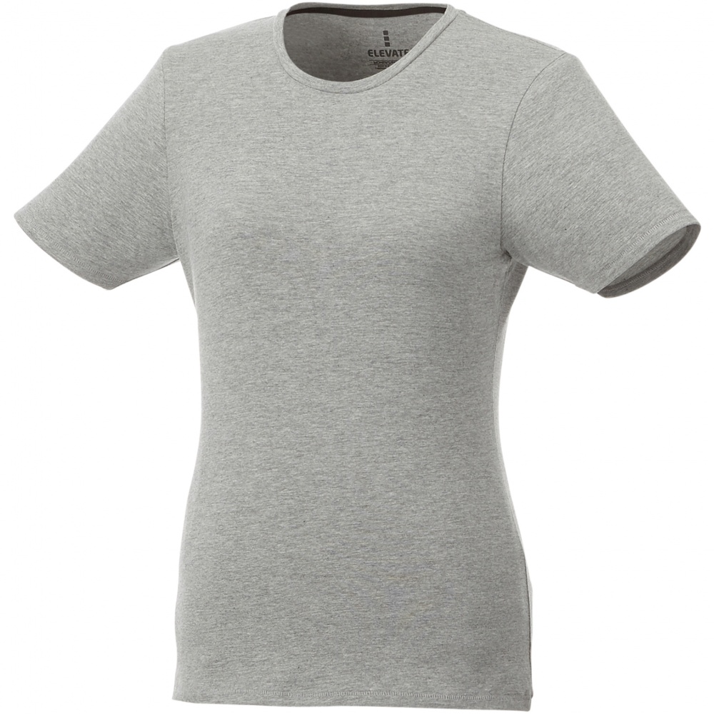 Logotrade promotional merchandise image of: Balfour short sleeve women's organic t-shirt, Grey