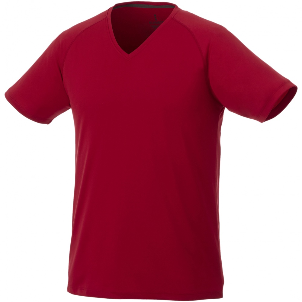 Logo trade promotional products picture of: Amery men's cool fit v-neck shirt, red