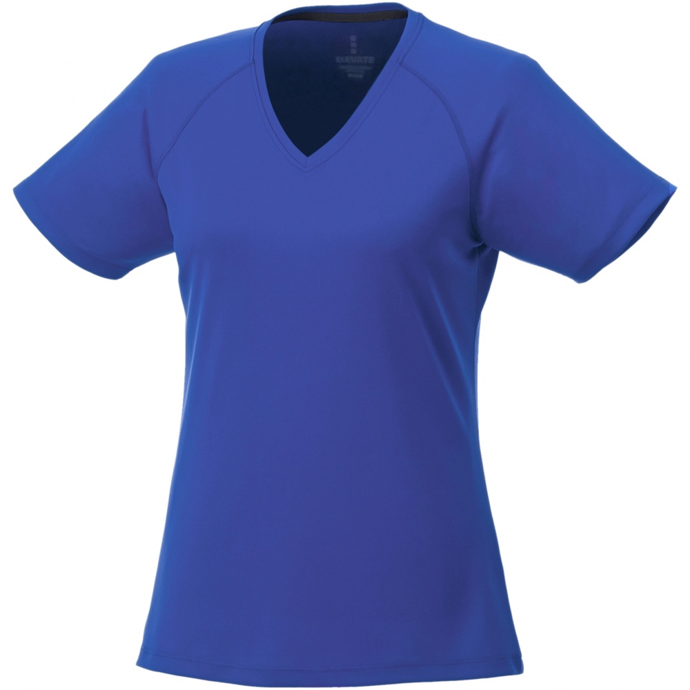 Logotrade advertising product picture of: Amery women's cool fit v-neck shirt, blue