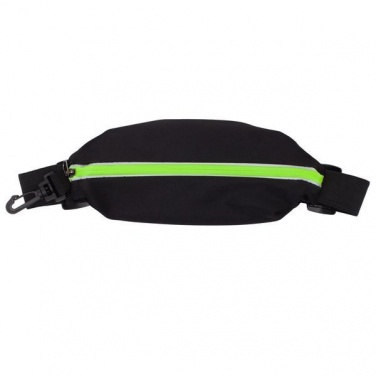 Logo trade promotional giveaway photo of: Ease sports waist bag, black/light green