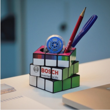 Logo trade promotional gifts picture of: 3D Rubik's Pen Pot