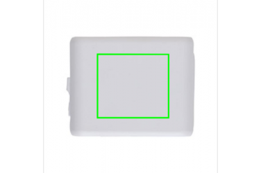 Logo trade corporate gift photo of: 5.000 mAh wireless charging 5W powerbank, white