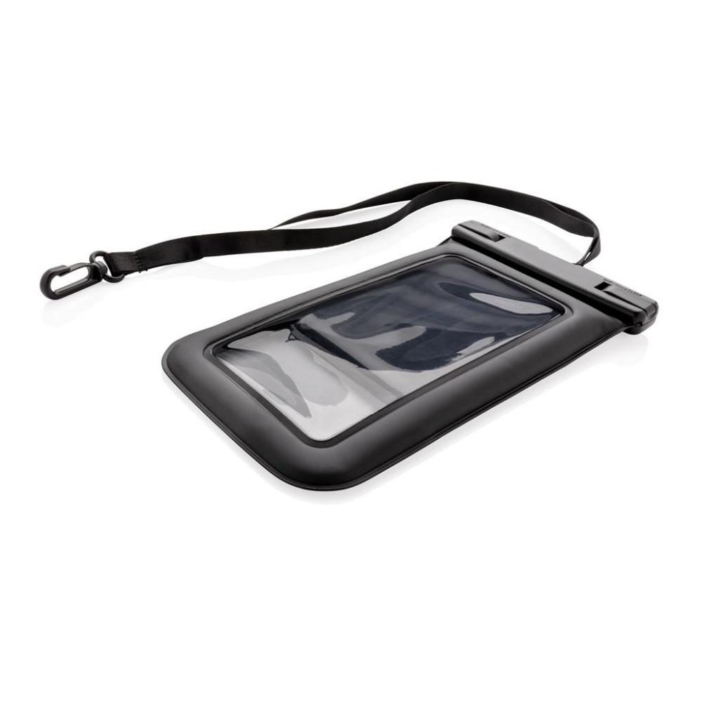 Logo trade corporate gifts image of: IPX8 Waterproof Floating Phone Pouch, black