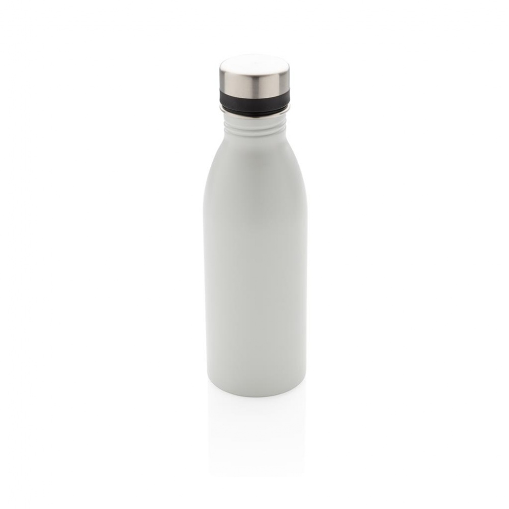 Logotrade corporate gift picture of: Deluxe stainless steel water bottle, white