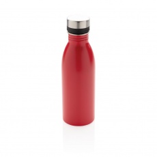 Deluxe stainless steel water bottle, red