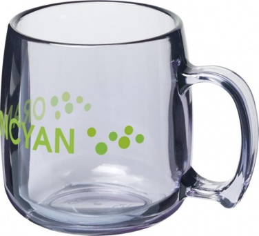 Logo trade promotional gifts image of: Classic 300 ml plastic mug, transparent