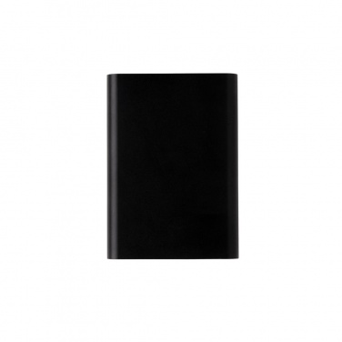 Logotrade promotional merchandise picture of: Aluminium 5.000 mAh pocket powerbank, black