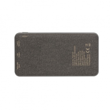 Logo trade corporate gifts picture of: Tela 8.000 mAh 5W Wireless Powerbank, grey