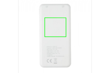 Logotrade advertising product picture of: Ultra Thin 4.000 mAh Wireless 5W Charging Powerbank, white