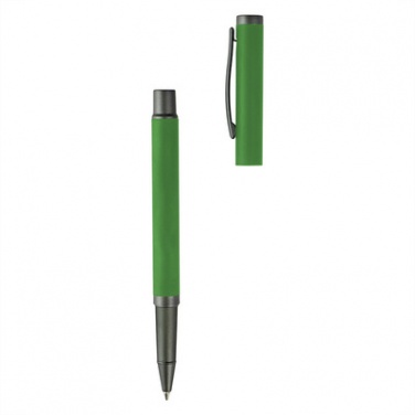 Logo trade corporate gifts image of: Writing set, ball pen and roller ball pen