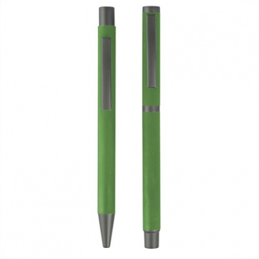 Logo trade promotional gift photo of: Writing set, ball pen and roller ball pen