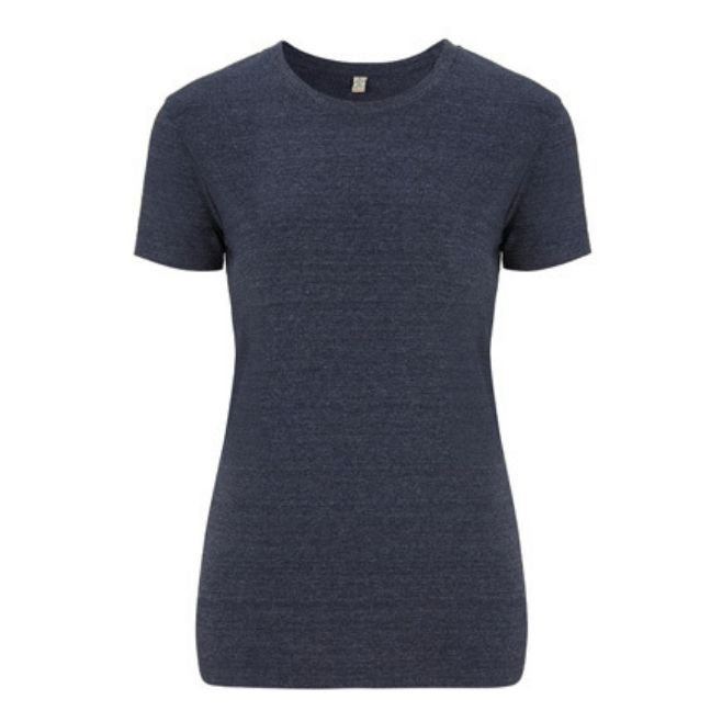 Logo trade promotional items image of: Salvage women´s slim fit t-shirt, melange navy blue