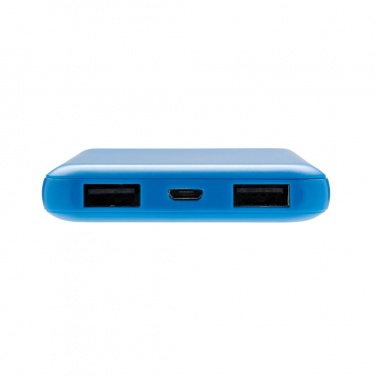 Logotrade promotional giveaway picture of: High Density 5.000 mAh Pocket Powerbank, blue