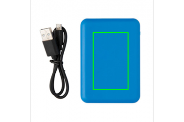 Logotrade promotional gift image of: High Density 5.000 mAh Pocket Powerbank, blue