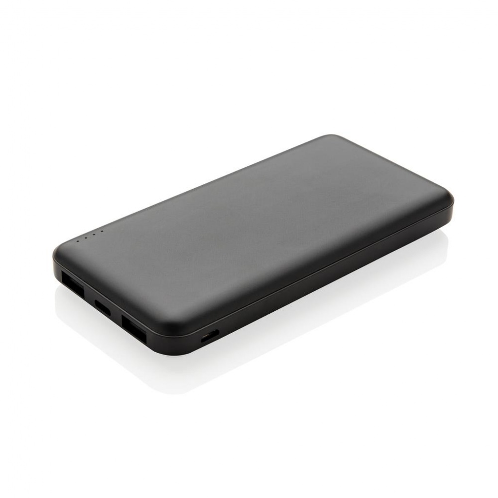 Logotrade business gift image of: High Density 10.000 mAh Pocket Powerbank, black