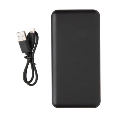 Logotrade promotional giveaways photo of: High Density 10.000 mAh Pocket Powerbank, black