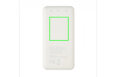 Logotrade advertising products photo of: High Density 10.000 mAh Pocket Powerbank, white