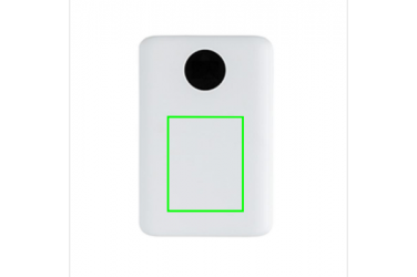 Logo trade promotional item photo of: 10.000 mAh pocket powerbank with triple input, white