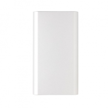 Logo trade promotional merchandise image of: Aluminium 10.000 mAh 5W Wireless Powerbank, silver