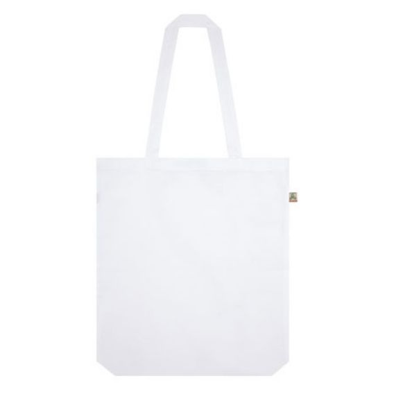 Logo trade promotional items image of: Shopper tote bag, dove white