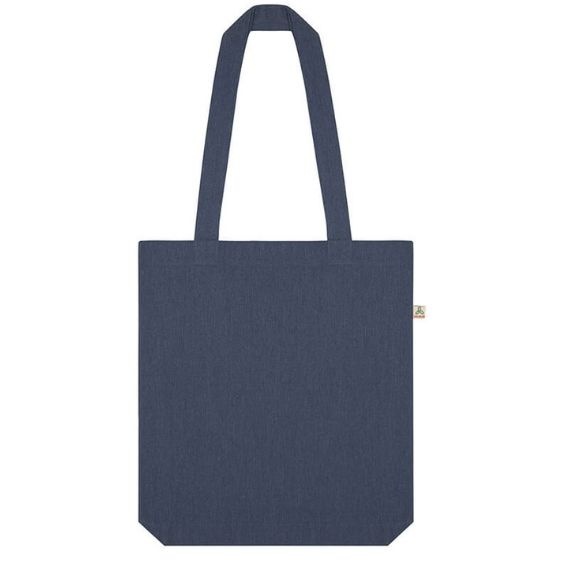 Logo trade promotional merchandise image of: Shopper tote bag, melange dark denim