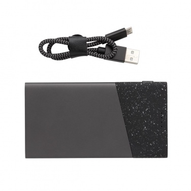 Logo trade corporate gift photo of: Swiss Peak 5.000 mAh pocket powerbank, black