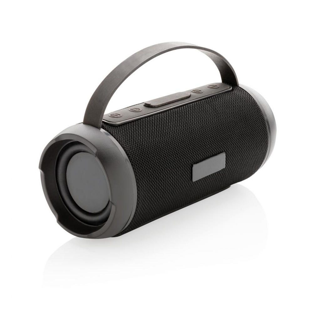 Logo trade advertising products image of: Soundboom waterproof 6W wireless speaker, black