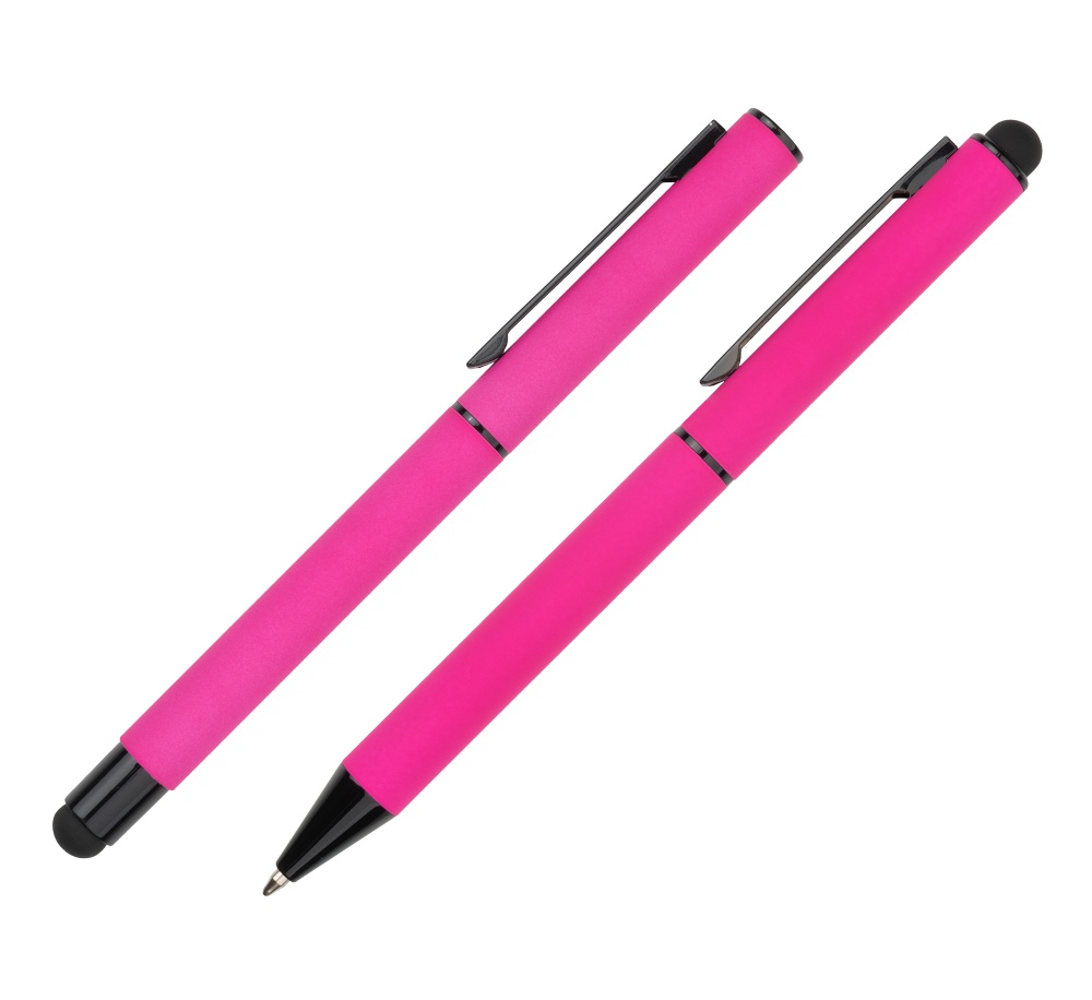 Logo trade advertising product photo of: Writing set touch pen, soft touch CELEBRATION Pierre Cardin