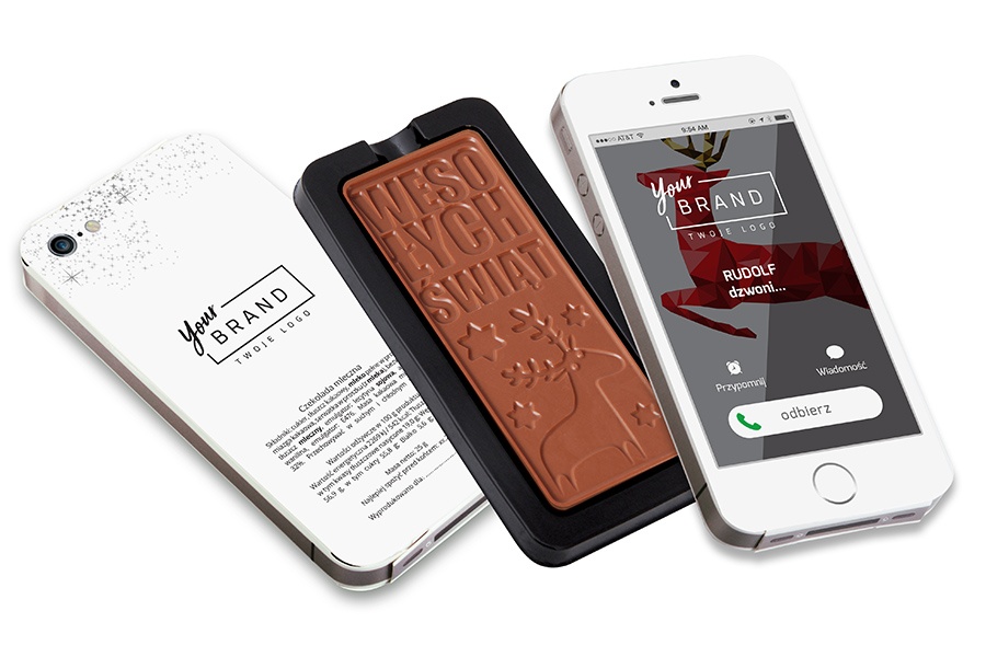 Logo trade promotional items image of: Chocolate smartphone