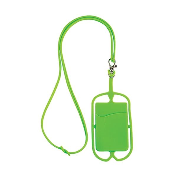 Logotrade corporate gift picture of: Lanyard with cardholder, Green