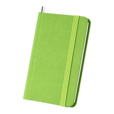 Logo trade promotional products picture of: Notebook A7, Green