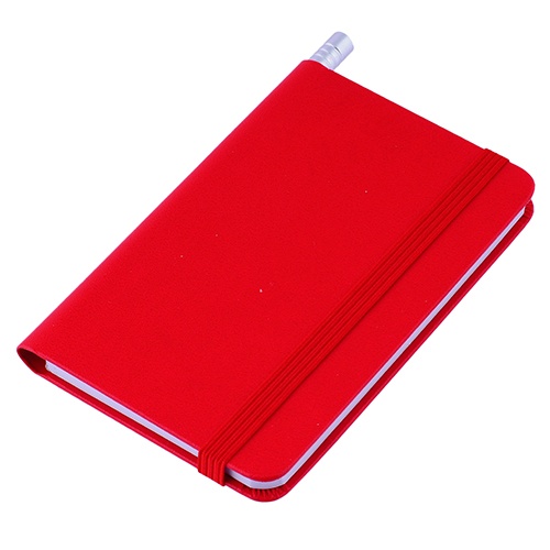 Logotrade promotional gift picture of: Notebook A7, Red