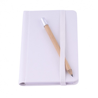 Logo trade advertising product photo of: Notebook A7, White