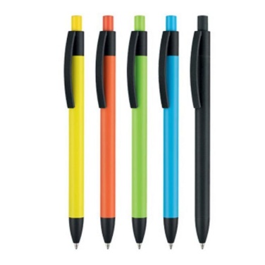 Logo trade promotional item photo of: Pen, soft touch, Capri, navy