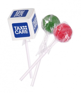 Logo trade promotional gift photo of: Cube lollipops