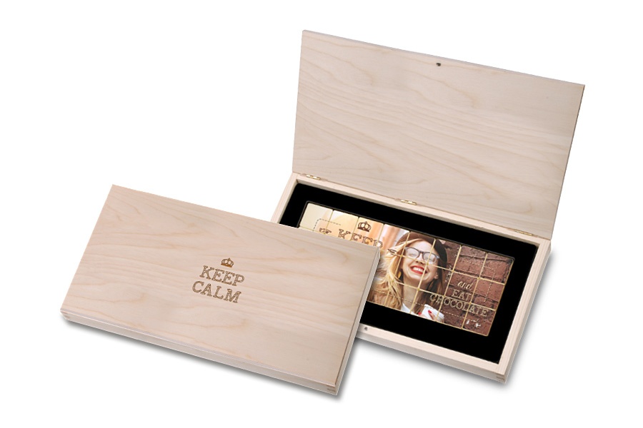 Logotrade business gift image of: Print me choco - photo box