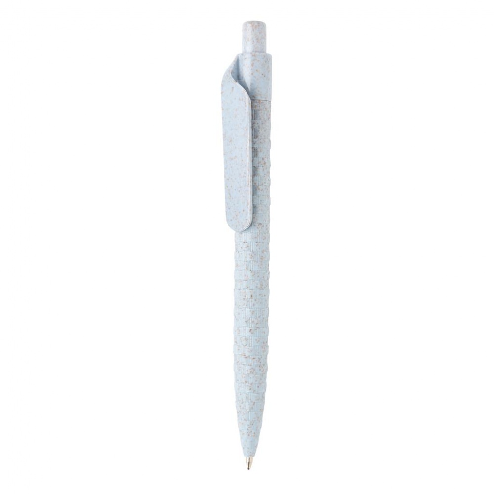 Logo trade promotional item photo of: Wheatstraw pen, blue